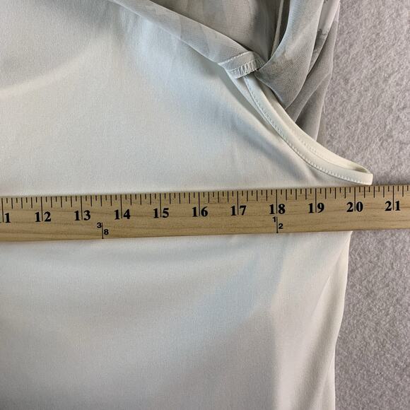 Womens Abstract Floral Top Sz L Flowy Asymmetrical Studded Artsy Layered Flare - Picture 8 of 14